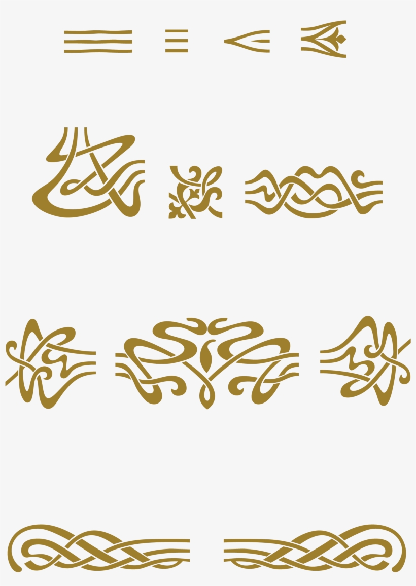 Svg Library Download Afbeeldingsresultaat Voor Art - Art Nouveau Vector Elements, transparent png download