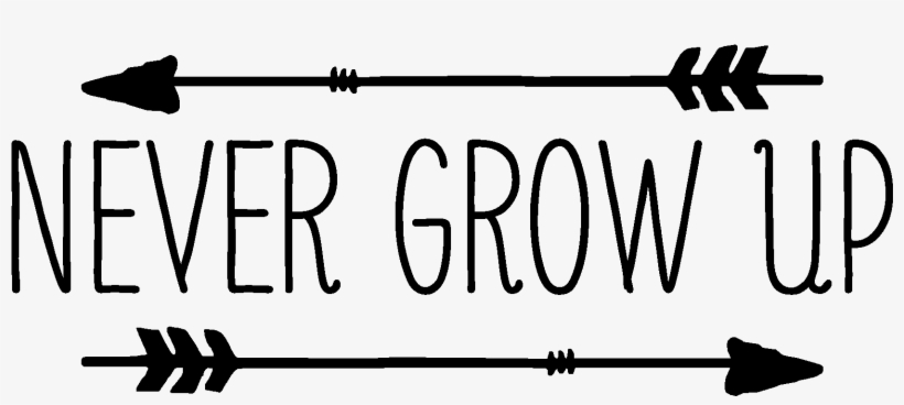 Teal Transparent Tumblr Trend Home Design And Decor - Bestickers Wall Decal Sticker Bedroom Never Grow Up, transparent png download