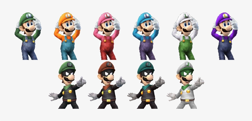 Luigi's Alternate Costumes In Pm - Fashion Womens/mens Mario Yoshi Sonic Donkey Kong Kirby, transparent png download