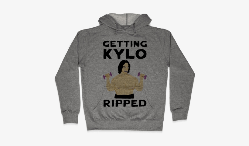 Getting Kylo Ripped Hooded Sweatshirt - Baby Onesie It's Cold Outside (i Hate Funny Hoodies,, transparent png download