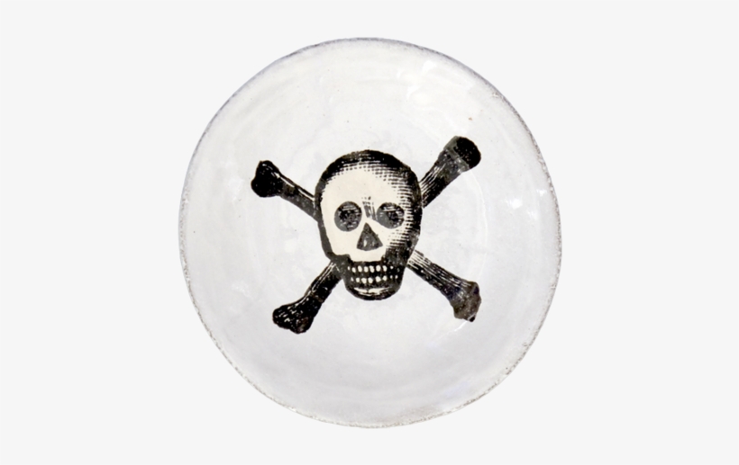 Skull & Crossbones Plate - John Derian For Astier De Villatte Skull, transparent png download
