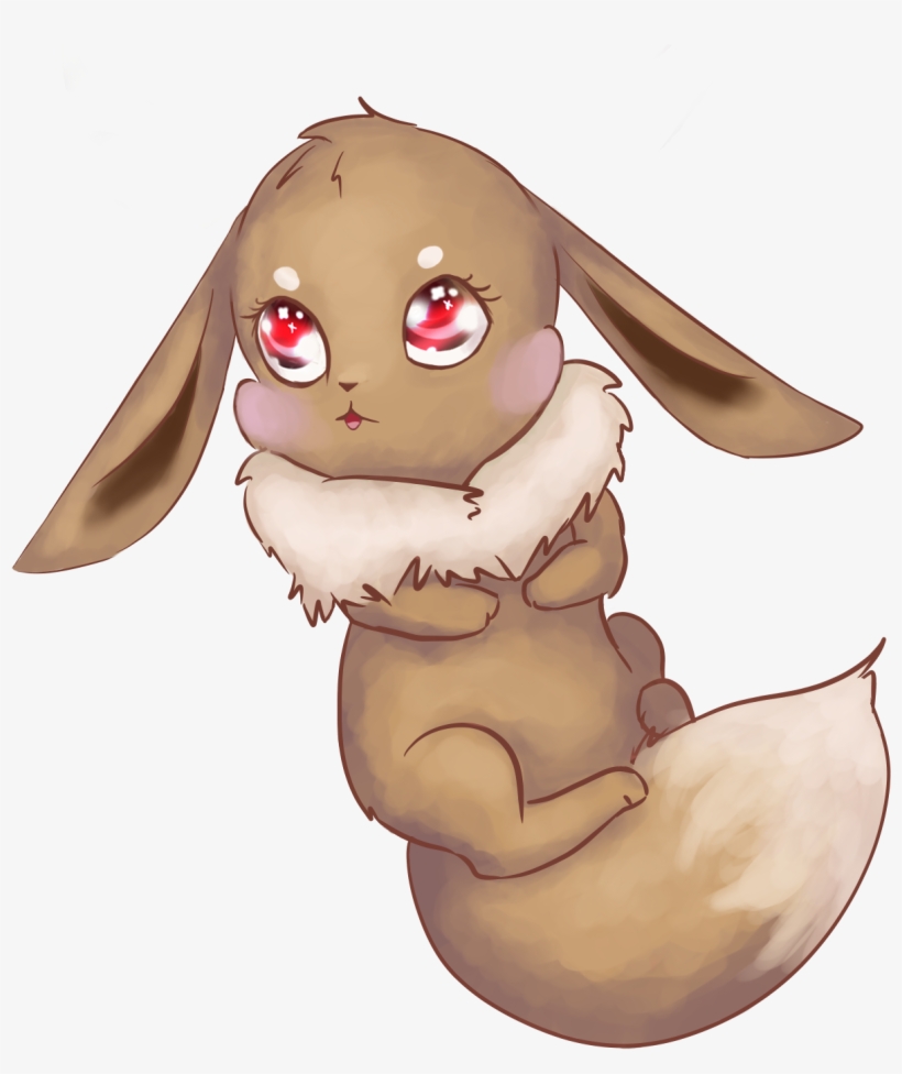 Eevee Original Png Eevee Sticker - Cartoon, transparent png download
