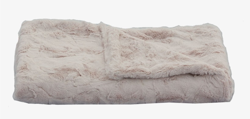 Lux Blush Soft Faux Fur Blanket - Wool, transparent png download