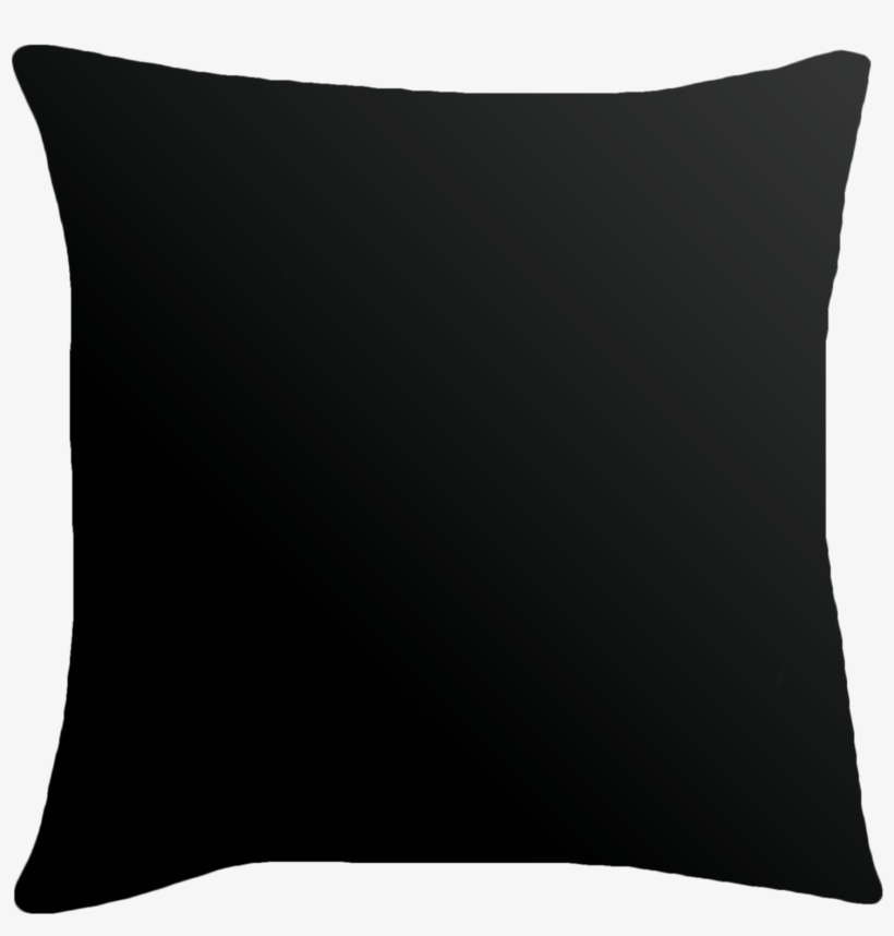 Black Pillow Png - Cushion, transparent png download