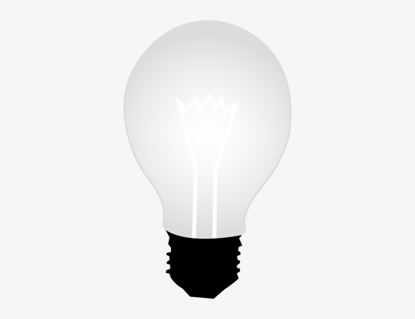 Bulb Clipart Simple - White Light Bulb Png, transparent png download