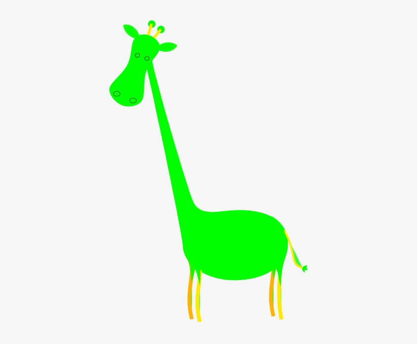 How To Set Use Green Giraffe Clipart, transparent png download