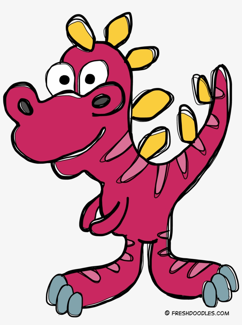 Fresh Doodles Free Printable Posters For Kids Dinosaur - Clip Art, transparent png download