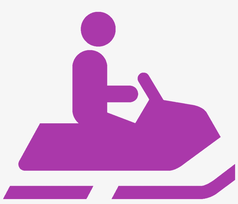 Snowmobile Icon - Snowmobile Sign, transparent png download