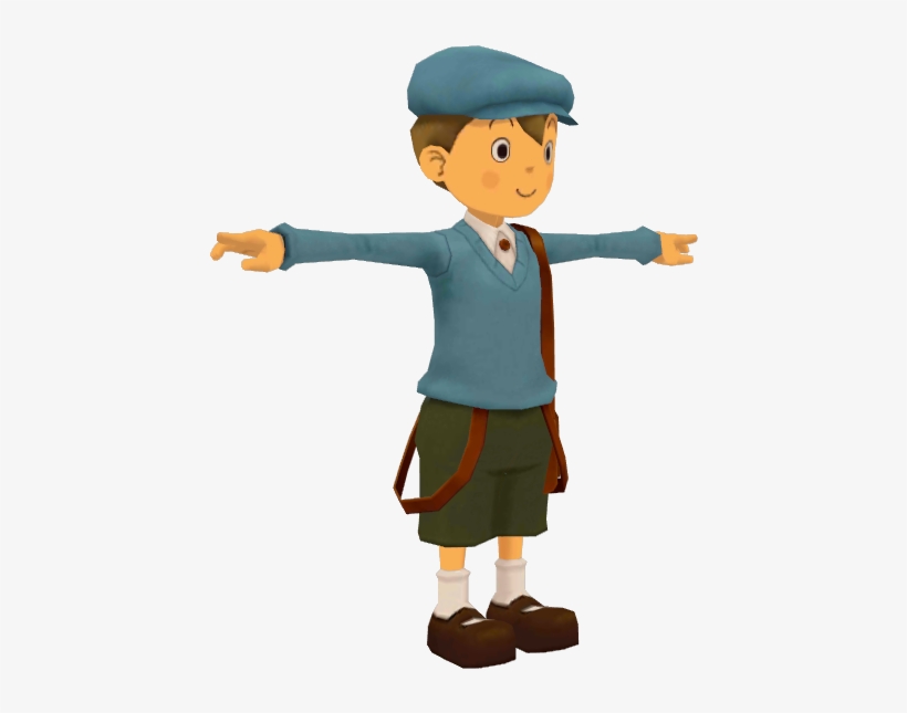 Download Zip Archive - Professor Layton Vs Phoenix Wright Luke, transparent png download