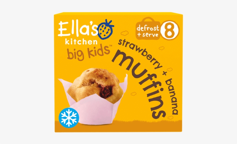 Strawberry Banana Muffins - Ella's Kitchen New Frozen Products, transparent png download