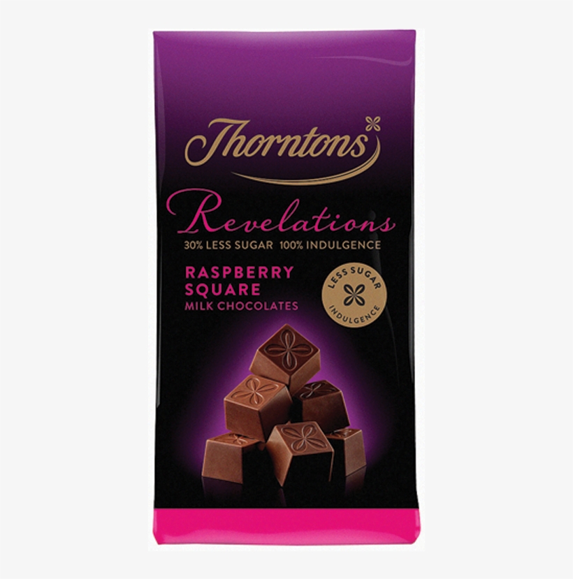 Thorntons Addressing Sugar Concerns - Thorntons Thorntons Revelations Raspberry Square Bag, transparent png download