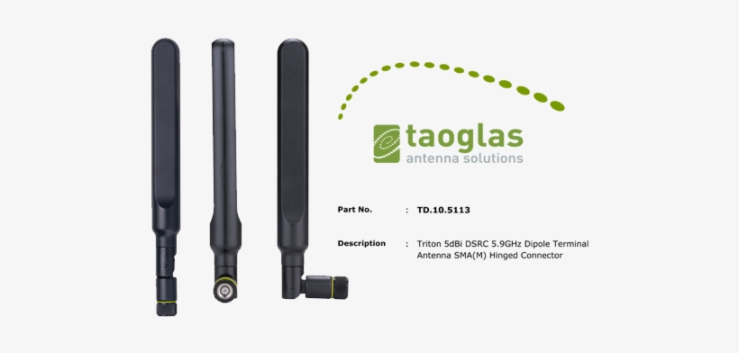 Taoglas Td - 10 Triton - Janus Terminal Cellular Antenna With Sma (2g/3g), transparent png download