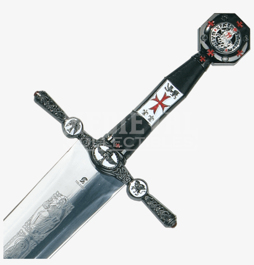 Medieval Black Knight Sword - Sword, transparent png download