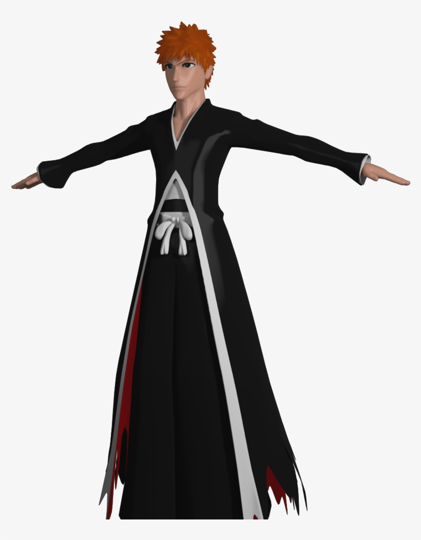 Ichigo Kurosaki Clothing Ikkaku Madarame Rukia Kuchiki - Ichigo Kurosaki 3d Model, transparent png download
