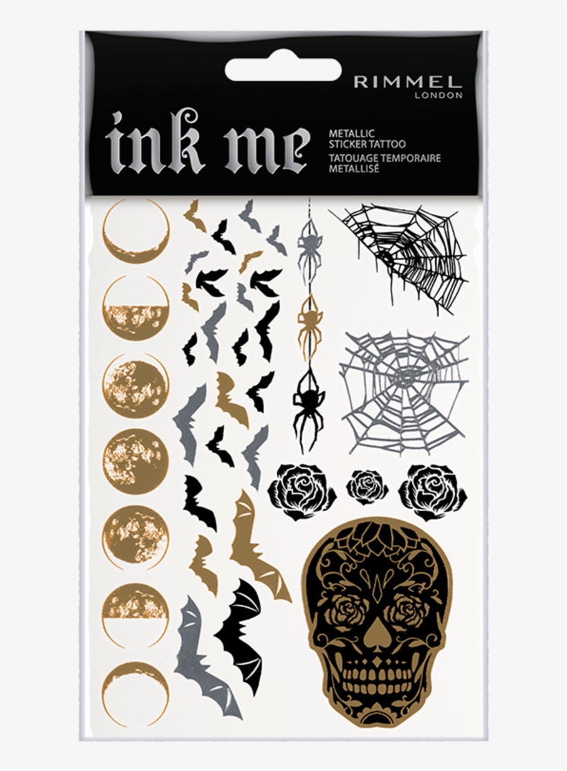 Ink Me Halloween Sticker Tattoos - Rimmel, transparent png download