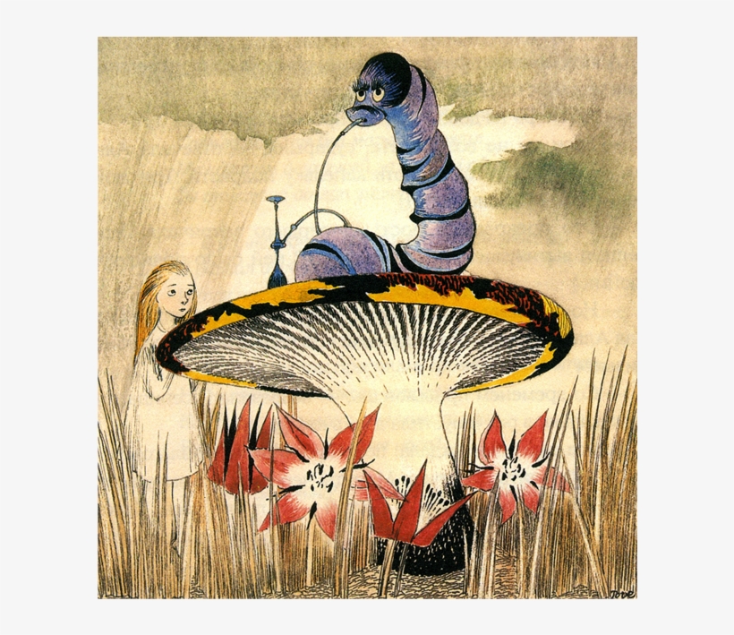 The Hobbit And Alice's Adventures In Wonderland Illustrated - Tove Jansson Alice's Adventures In Wonderland, transparent png download