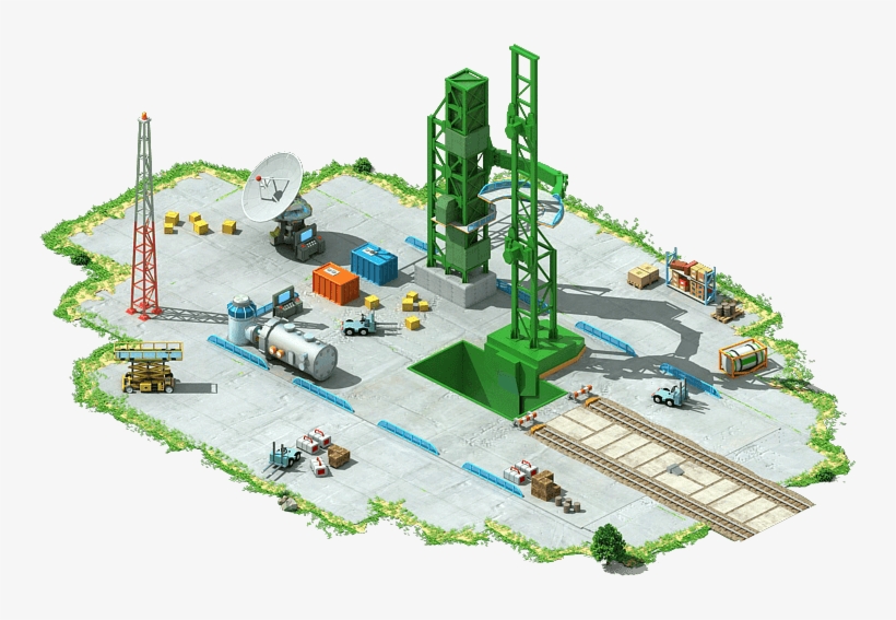 Spaceship Launchpad Initial - Portable Network Graphics, transparent png download