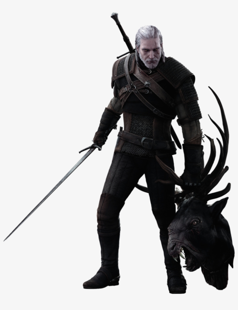 The Witcher Transparent Background - Geralt Of Rivia Png, transparent png download