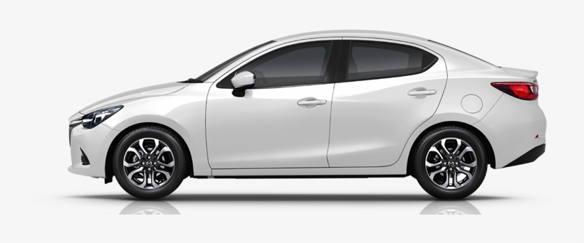 Car 04 Arctic White - 2017 Mazda 2 V+ Sedan Aluminum Metallic, transparent png download