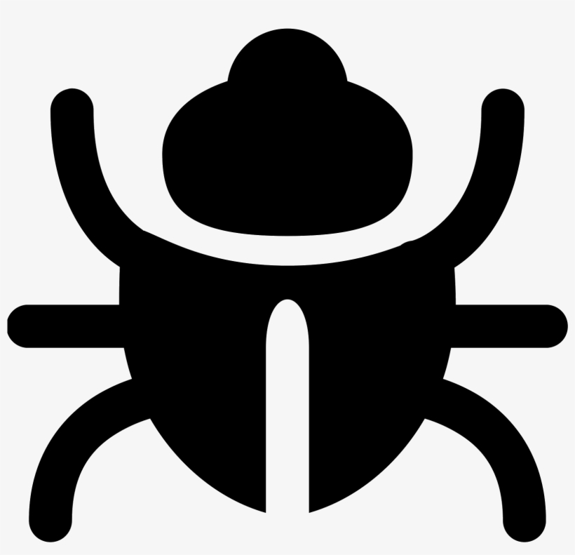 This Icon Is Oval With Legs On The Sides In The Shape - Bug Ico, transparent png download