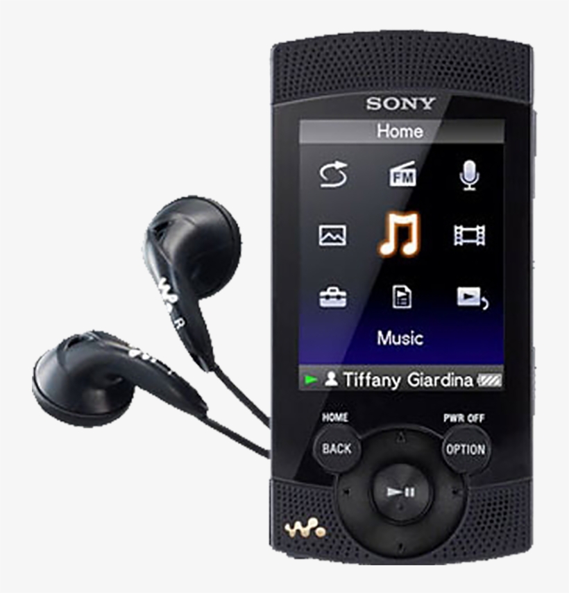 Sony Walkman Nwz-s544 - 8 Gb - Black, transparent png download