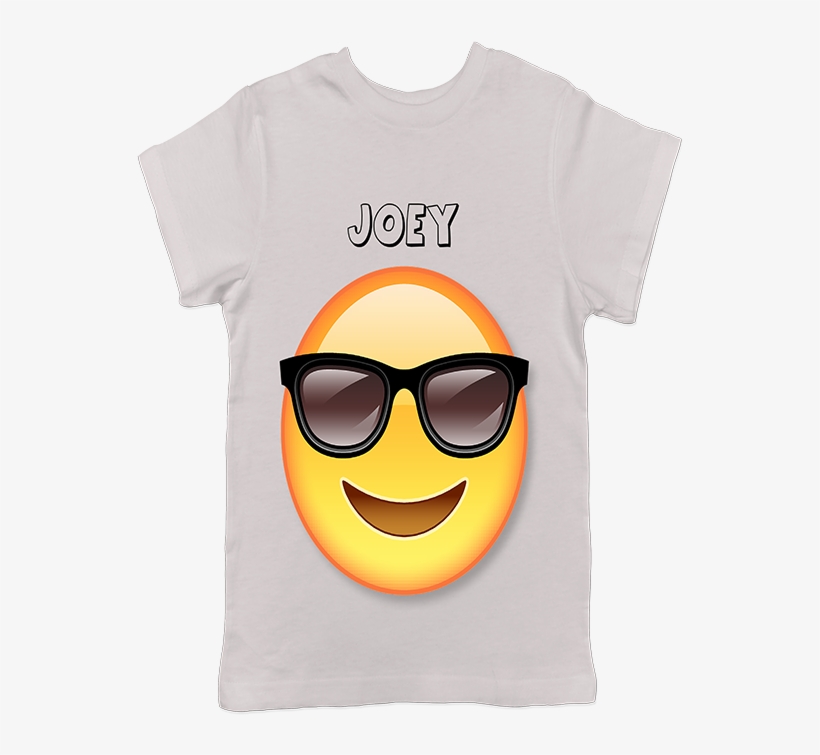 Sunglasses Emoji T-shirt - Emoji, transparent png download