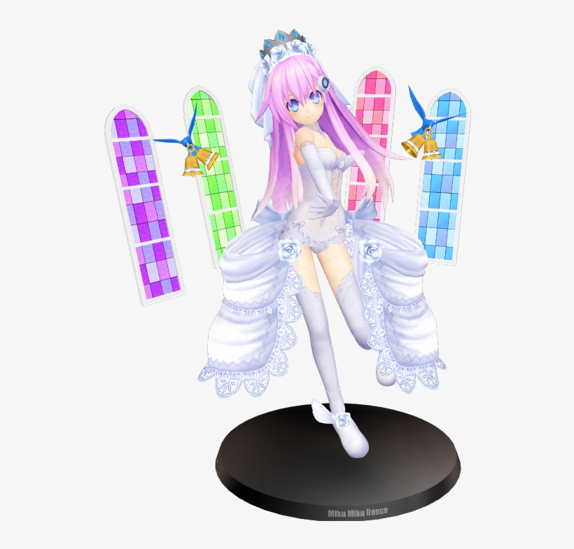Mmd Purple Sister With Wedding Processor By Chocokobato-d54apei - Hyperdimension Neptunia Figurine Plutia, transparent png download