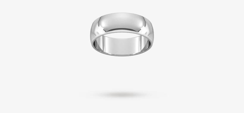 7mm D Shape Standard Wedding Ring In Sterling Silver - Dyrberg/kern, transparent png download
