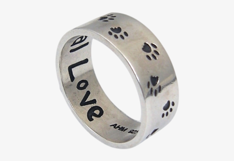 Animal Paw Print Unconditional Love Sterling Silver, transparent png download