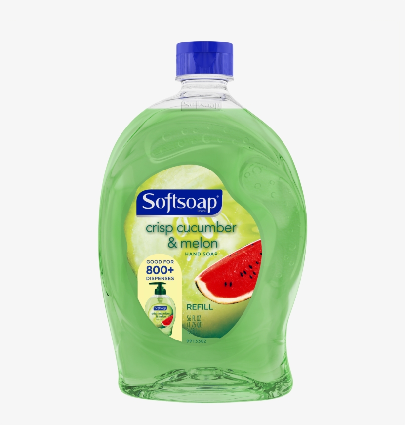 Softsoap Liquid Hand Soap Refill, Crisp Cucumber And - Softsoap Hand Soap Refill, Crisp Cucumber & Melon, transparent png download