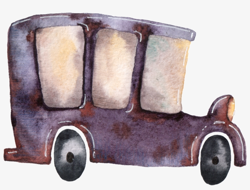 Hand Painted Old Shanghai Period Car Png Transparent - Car, transparent png download