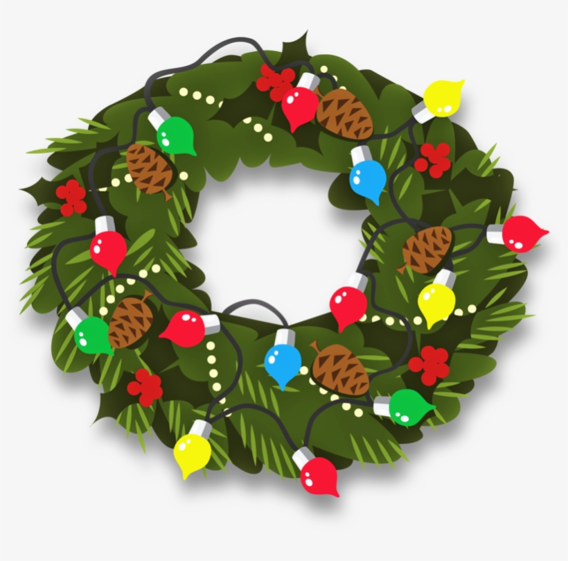 Christmas Wreath Decor 800 Clr 13527 - Christmas Day, transparent png download