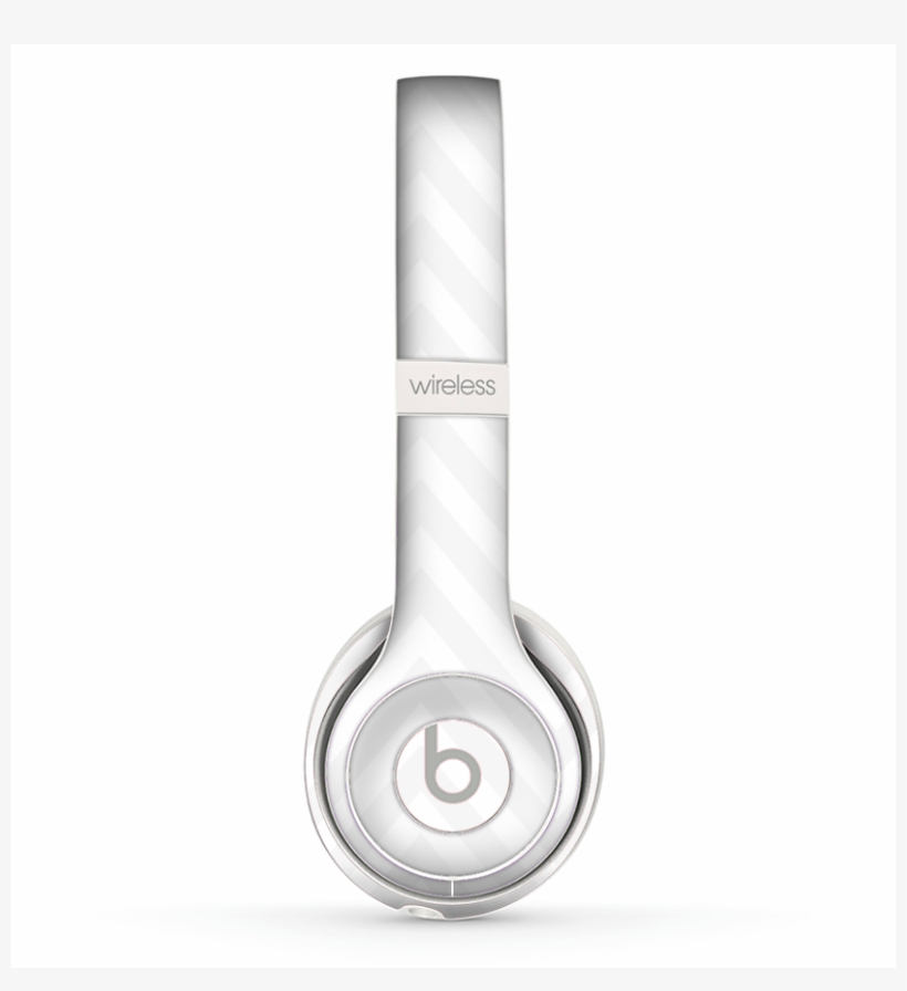 The Large Chevron White Png Skin Set For The Beats - Headphones, transparent png download