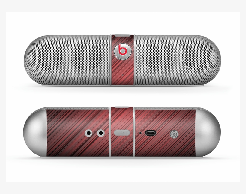 The Red Diagonal Thin Hd Stripes Skin For The Beats - Beats Electronics, transparent png download