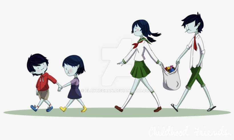 Childhood Friends By Elaynechan On Deviantart - Friends Childhood, transparent png download