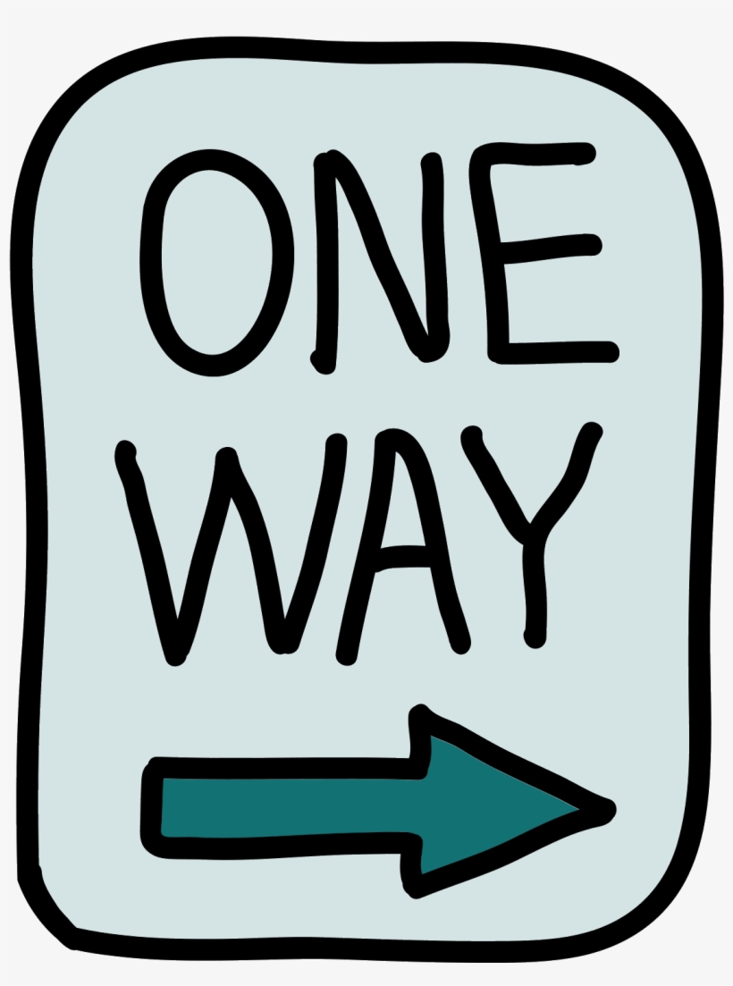 One Way Road Sign Icon, transparent png download