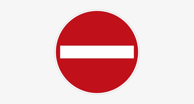 "no Entry" Signs Are Often Placed At The Exit Ends - Global Institute Of Information Technology, transparent png download