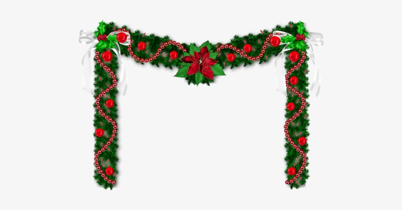 Garlandswag - Christmas Door Png, transparent png download