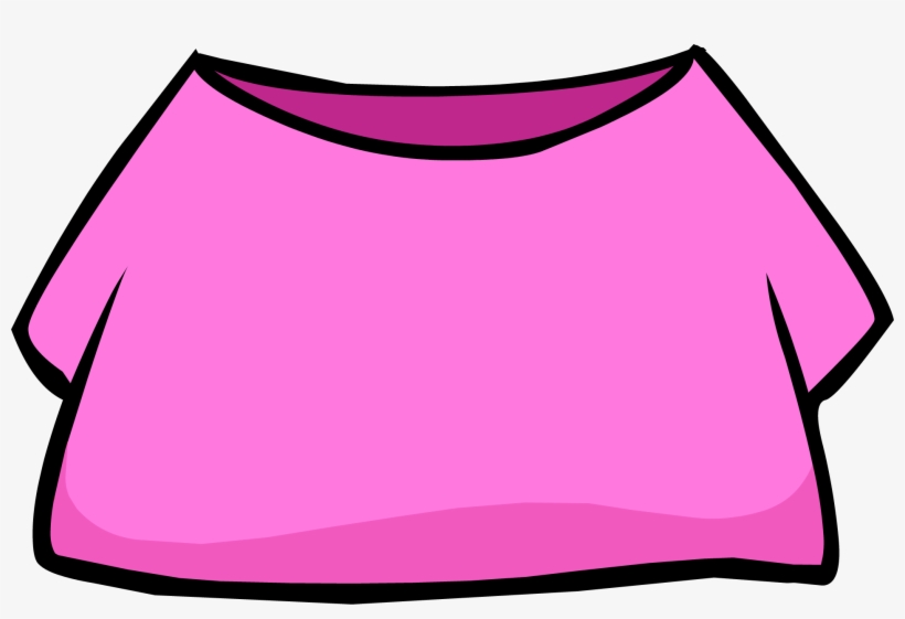 Pink Shirt - Club Penguin Shirt, transparent png download