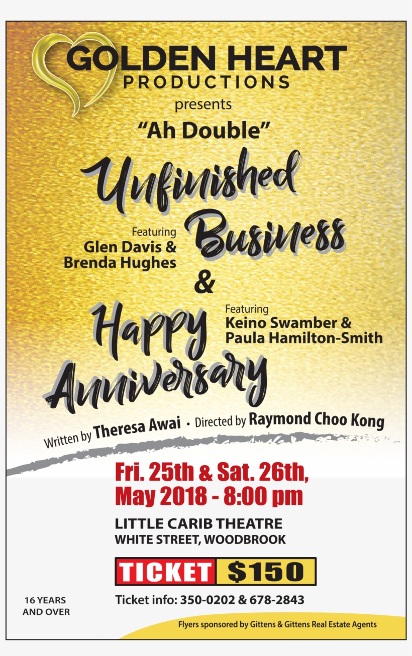 Golden Heart Flyer - Ki Sabor, transparent png download