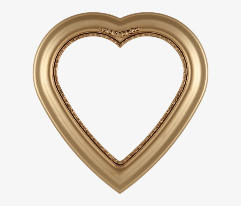 Coeur Doré, Tube - Heart Frame, transparent png download