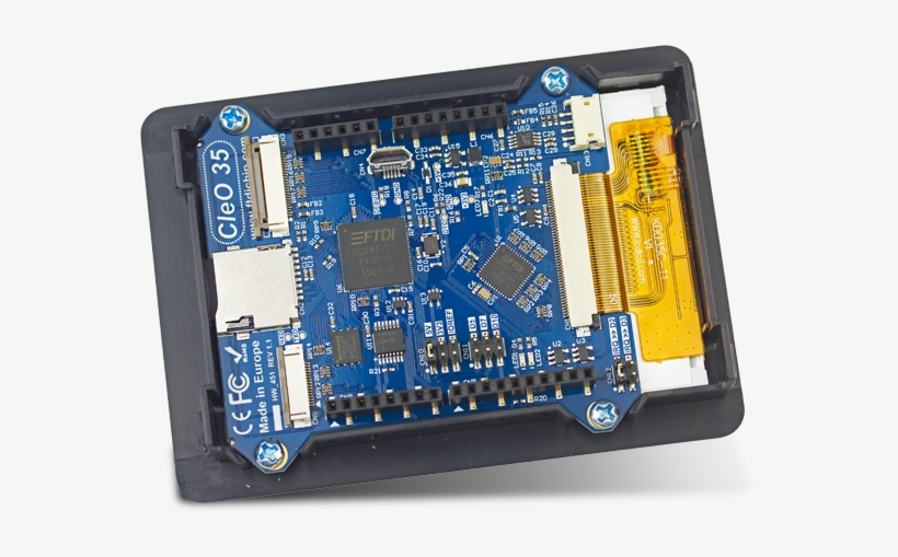 Bridgetek Cleo Touch-enabled Display Shields - Bridgetek Cleo35a, Cleo 3.5in Resistive Touch Screen, transparent png download