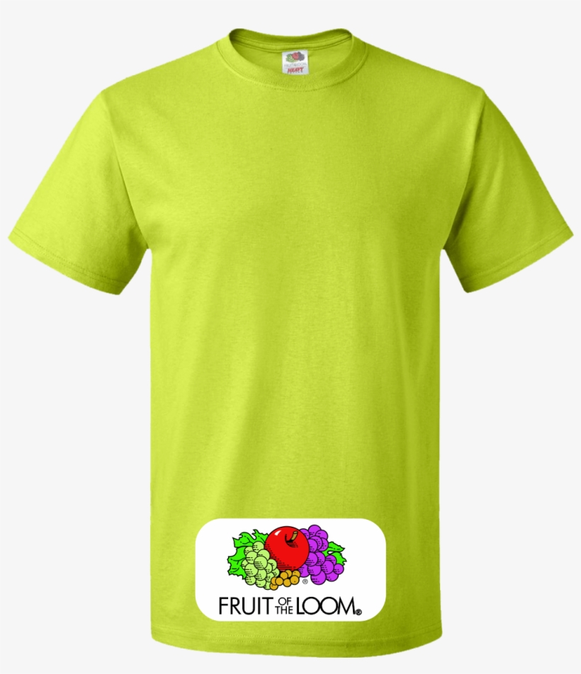 Fruit Of The Loom Custom Neon Greent 
