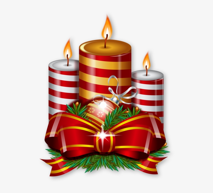 2dilfdj4bo Christmas Candle Arrangement - Christmas Day, transparent png download