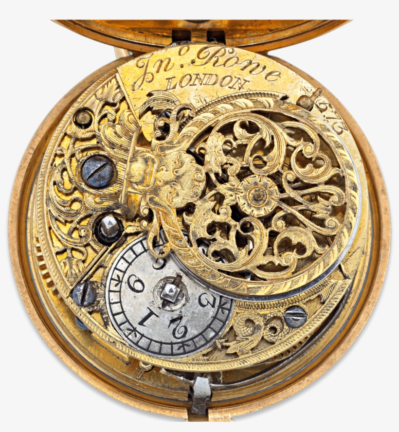 18th-century English Gold Pocket Watch - Pocket Watch, transparent png download