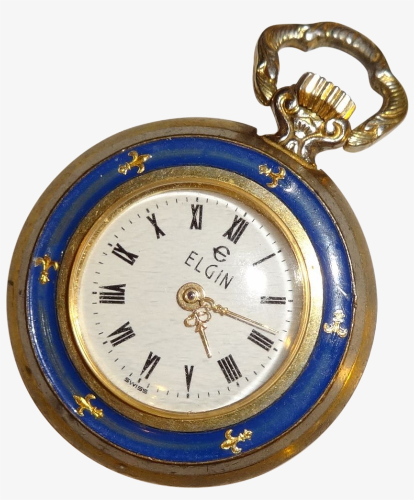 Elgin Swiss Made Self Winding Pocket Watch - Clock, transparent png download