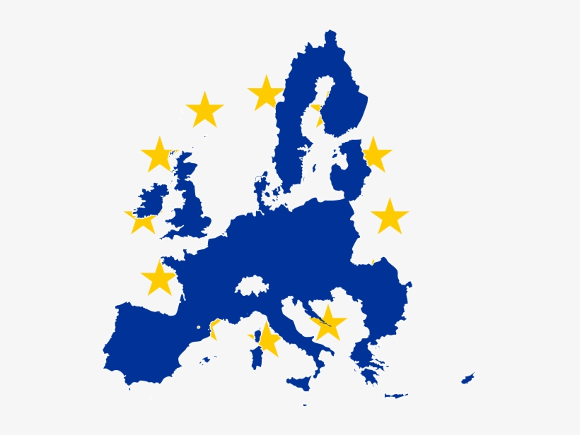 File - Eu Flag-map - Svg - Eu 2016, transparent png download