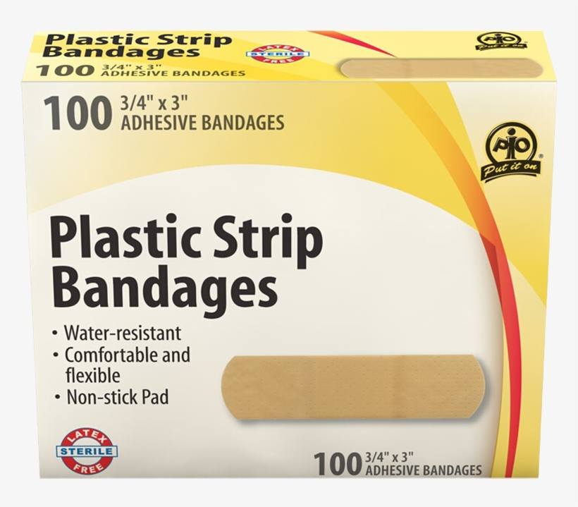 Plastic Strip Bandages - Fabric Strip Bandages, transparent png download