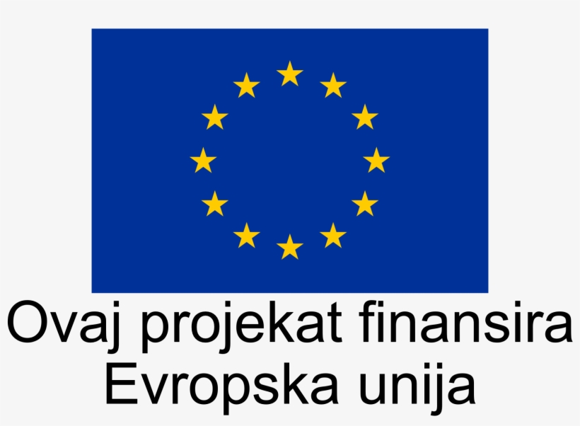 Eu Flag With Text Srba - Italy, transparent png download