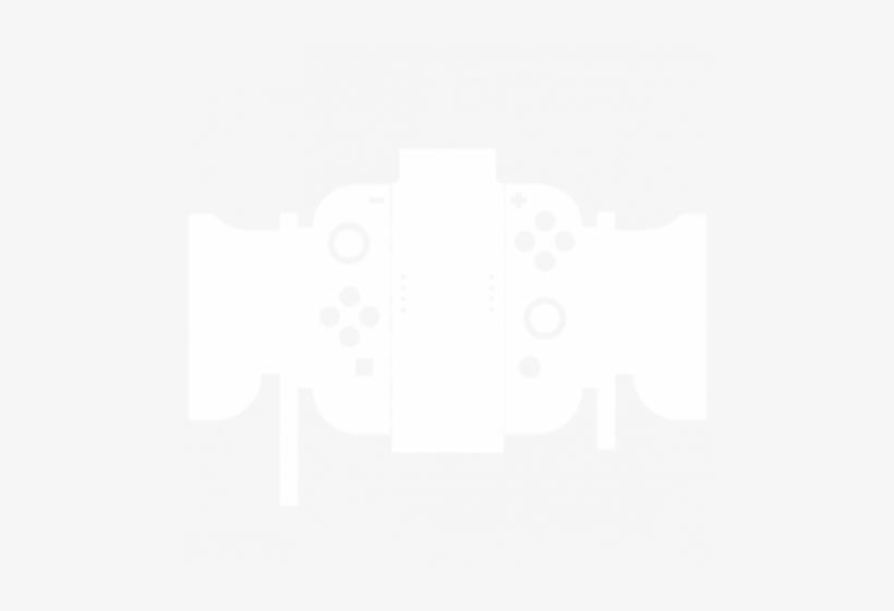 Nintendo Switch Joycon - White Joy Con Grip, transparent png download